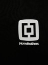 Horsefeathers Fekete Férfi Horsefeathers Mini Logo nyomtatott rövid ujjú póló