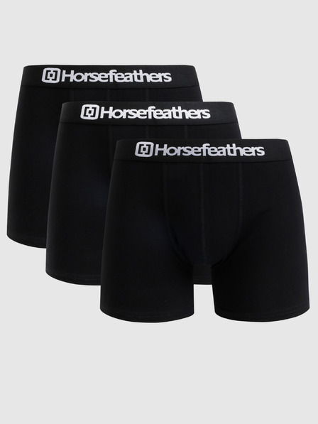 Horsefeathers Három darabos Horsefeathers Dynasty boxeralsó készlet fekete színben