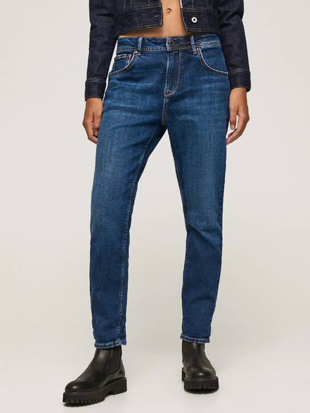 Pepe Jeans Sötétkék női egyenes szabású farmernadrág Pepe Jeans Violet