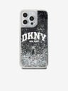 DKNY Folyékony csillogó íves logós hátlap iPhone 13 Pro Max-hoz Fekete DKNY
