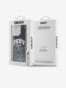 DKNY Folyékony csillogó íves logós hátlap iPhone 13 Pro Max-hoz Fekete DKNY