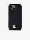 DKNY PU bőr Ismétlődő mintás Stack Logo Magsafe hátlap iPhone 13 Pro Max fekete DKNY DKNY