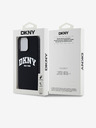 DKNY Folyékony szilikon Arch Logo MagSafe hátlap iPhone 14 Pro Max-hoz Fekete DKNY
