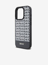 DKNY PU bőr Ismétlődő mintás alsó csíkos MagSafe hátlap iPhone 12/12 Pro Fekete DKNY DKNY