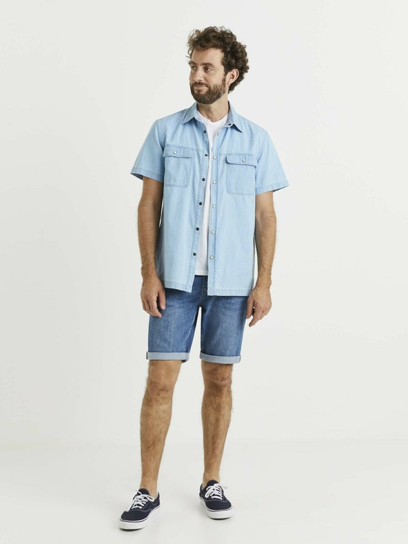 Celio Világoskék férfi farmering zsebekkel Celio