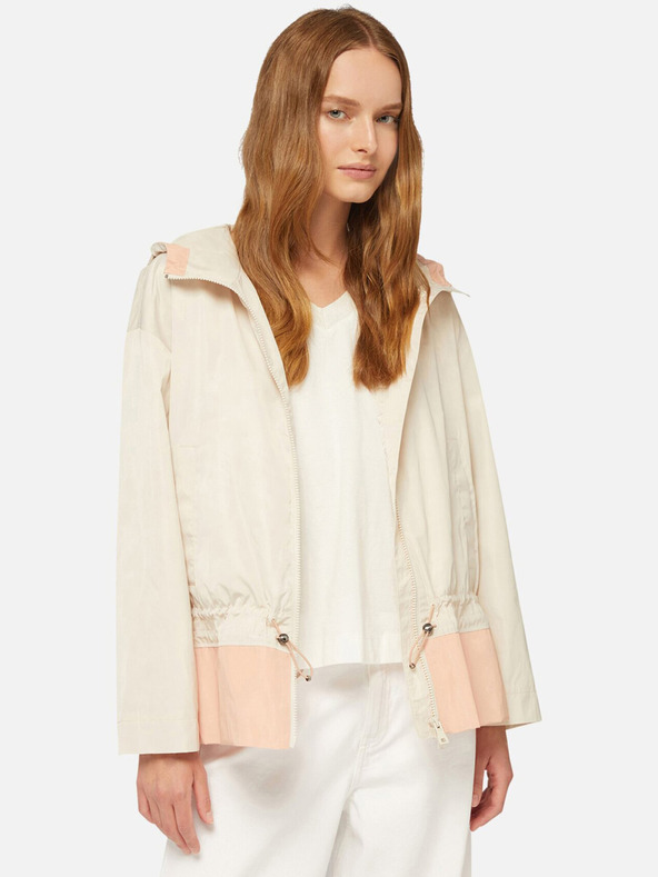 Geox Krémszínű női parka Geox Bulmya