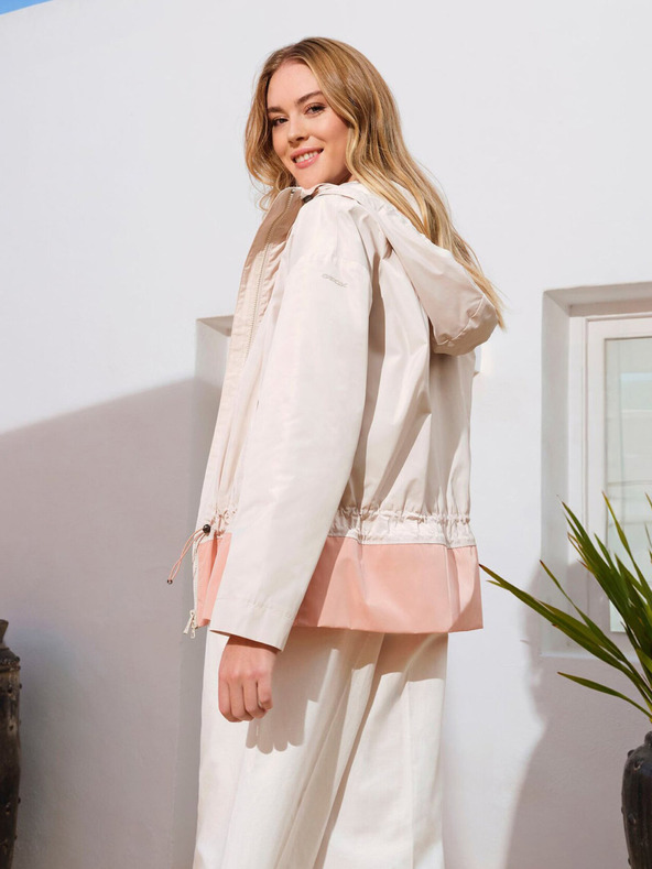 Geox Krémszínű női parka Geox Bulmya