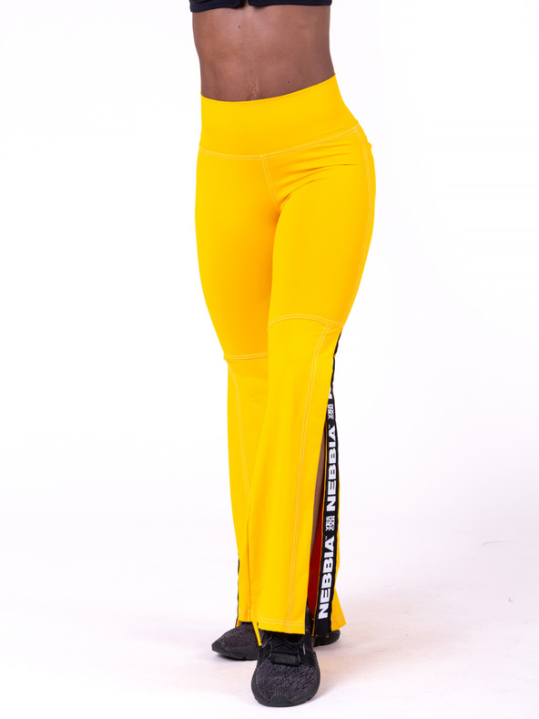Nebbia Sárga női, bővített szabású leggings hasítékkal Nebbia