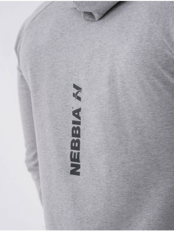 Nebbia Hosszú ujjú kapucnis póló 330 Világosszürke