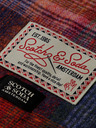 Scotch & Soda Piros és kék férfi Scotch & Soda kockás sál