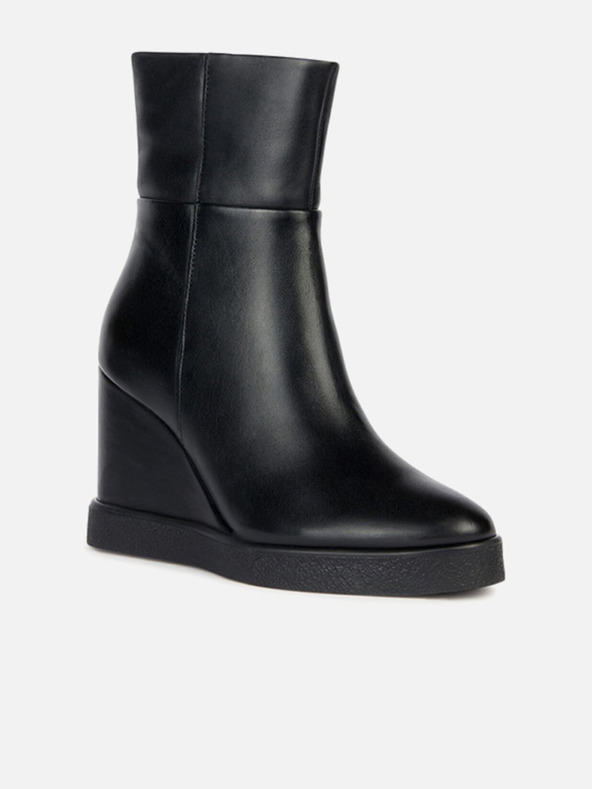 Geox Fekete női Geox Elidea ék alakú bokacsizma