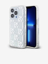 DKNY Folyékony csillámos kockás mintás hátlap iPhone 15 Pro-hoz Átlátszó DKNY