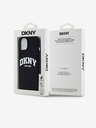 DKNY Folyékony szilikon íves logós MagSafe hátlap iPhone 14 készülékhez Fekete DKNY