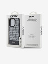 DKNY PU bőr Ismétlődő mintás alsó csíkos MagSafe hátlap iPhone 13 Pro fekete DKNY Fekete DKNY