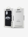 DKNY Folyékony szilikon Arch Logo MagSafe hátlap iPhone 15 készülékhez Fekete DKNY