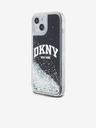 DKNY Folyékony csillogó íves logós hátlap iPhone 15 készülékhez Fekete DKNY