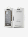 DKNY PU bőr Ismétlődő mintás alsó csíkos hátlap iPhone 13-hoz Barna DKNY DKNY