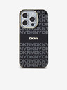 DKNY PC/TPU ismétlődő mintás tonális csíkos Magsafe hátlap az iPhone 15 Pro készülékhez Fekete DKNY