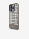 DKNY PU bőr Ismétlődő mintás alsó csíkos MagSafe hátlap iPhone 13 Pro Max barna DKNY barna DKNY
