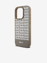 DKNY PU bőr Ismétlődő mintás alsó csíkos MagSafe hátlap iPhone 13 Pro Max barna DKNY barna DKNY
