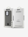 DKNY PU bőr Stack Logo Magsafe hátlap iPhone 15 Pro szürke DKNY szürke DKNY
