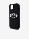 DKNY Folyékony szilikon Arch Logo MagSafe hátlap iPhone 15 Plushoz Fekete DKNY