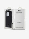 DKNY PU bőr Stack Logo Magsafe hátlap iPhone 15 Pro Fekete DKNY DKNY