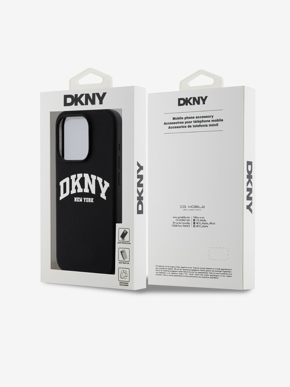DKNY Folyékony szilikon Arch Logo MagSafe hátlap iPhone 15 Pro fekete DKNY Folyékony szilikon Arch Logo MagSafe hátlap iPhone 15 Pro fekete DKNY