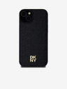 DKNY PU bőr Ismétlődő mintás Stack Logo Magsafe hátlap iPhone 15 Plus fekete DKNY DKNY