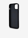 DKNY PU bőr Ismétlődő mintás Stack Logo Magsafe hátlap iPhone 15 Plus fekete DKNY DKNY