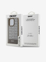 DKNY PU bőr Ismétlődő mintás alsó csíkos MagSafe hátlap iPhone 13 Pro barna DKNY Brown DKNY