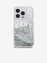 DKNY Folyékony csillogó íves logós hátlap az iPhone 15 Pro-hoz Átlátszó DKNY