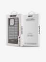 DKNY PU bőr Ismétlődő mintás alsó csíkos MagSafe hátlap iPhone 14 Pro barna DKNY Brown DKNY