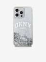 DKNY Folyékony csillogó íves logós hátlap iPhone 15 Pro Max-hoz Átlátszó DKNY