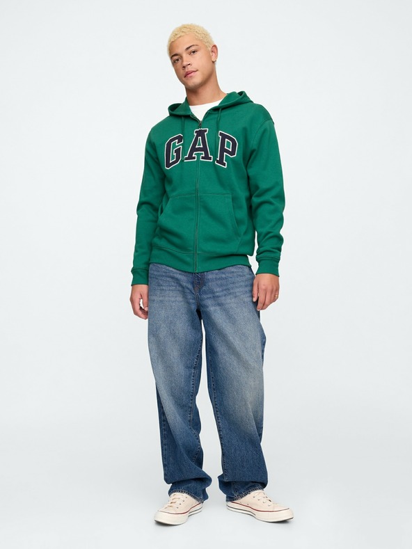 GAP Cipzáros pulóver logóval GAP
