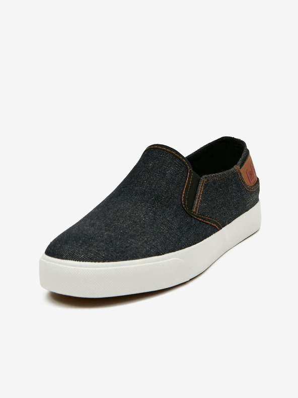 Lee Cooper Fekete férfi slip on tornacipő Lee Cooper