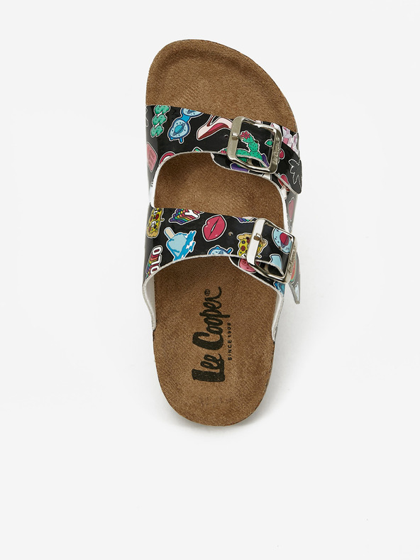 Lee Cooper Fekete, mintás lánypapucs Lee Cooper