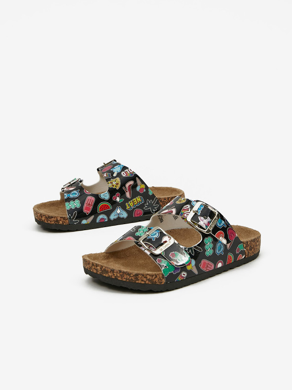 Lee Cooper Fekete, mintás lánypapucs Lee Cooper