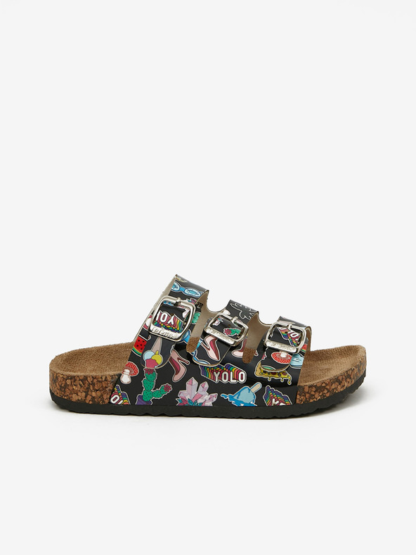 Lee Cooper Fekete, mintás lánypapucs Lee Cooper