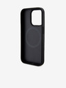 DKNY PU bőr Ismétlődő mintás alsó csíkos MagSafe hátlap iPhone 14 Pro fekete DKNY Fekete DKNY