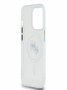 Karl Lagerfeld Karl Lagerfeld IML K&CH Heads fémkeretes MagSafe hátlap az iPhone 15 Pro készülékhez Átlátszó