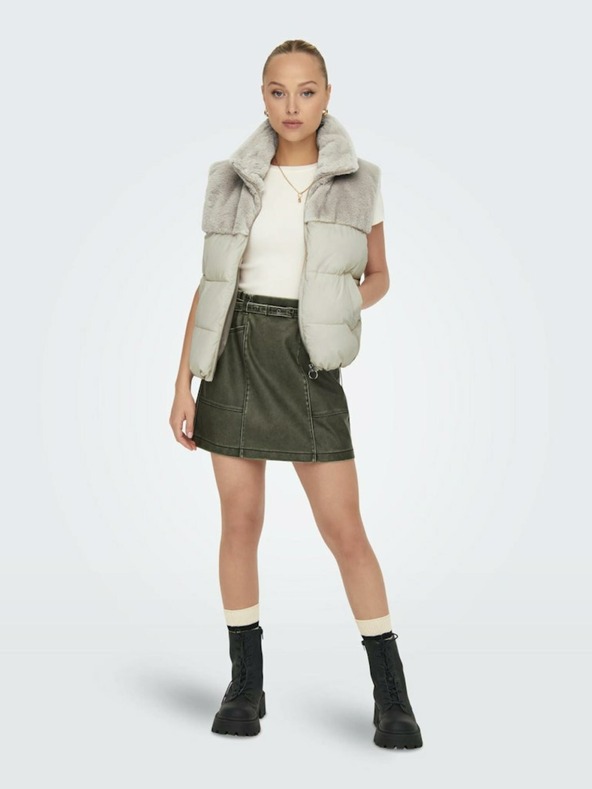 ONLY Bézs Női ONLY Wanja steppelt mellény