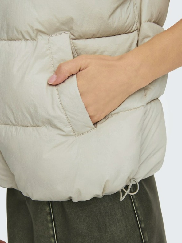 ONLY Bézs Női ONLY Wanja steppelt mellény