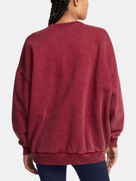 Under Armour Női felső Under Armour UA Icon HWT Flc OS Crew-RED