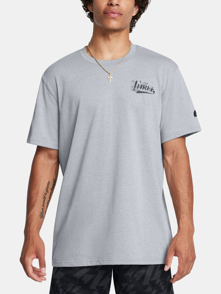 Under Armour Férfi póló Under Armour Curry HW Verbiage Tee 2-GRY