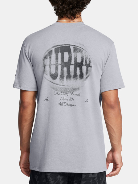 Under Armour Férfi póló Under Armour Curry HW Verbiage Tee 2-GRY