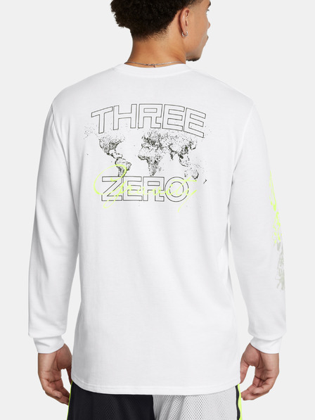 Under Armour Férfi póló Under Armour Curry HW Verbiage LS Tee-WHT