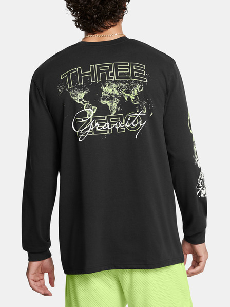 Under Armour Férfi póló Under Armour Curry HW Verbiage LS Tee-BLK