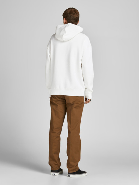 Jack & Jones Fehér férfi alap kapucnis pulóver Jack & Jones Star
