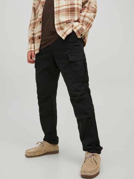 Jack & Jones Fekete férfi Jack & Jones Stace zsebes nadrág